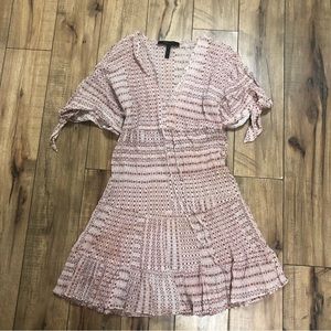 BCBG light pink brick mini dress XS